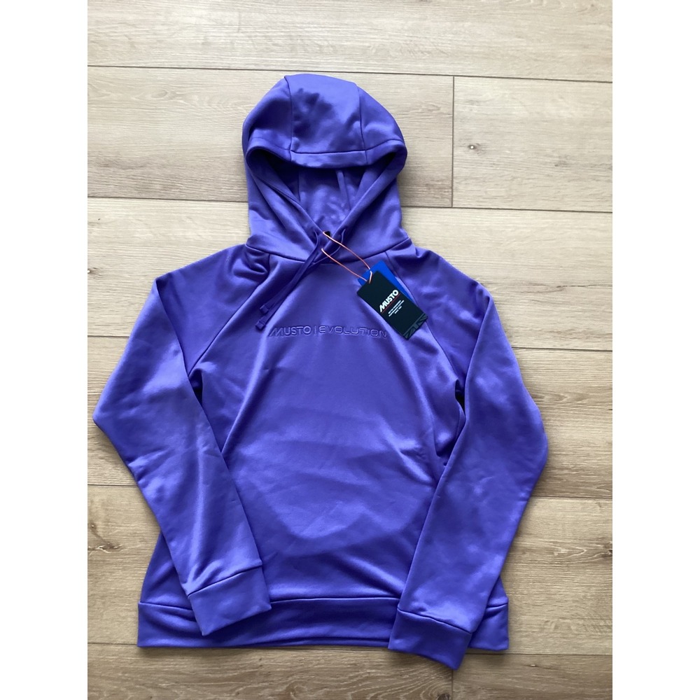 Musto‎ Evolution OSM Tech Hoodie Womens size 12 Corsican Blue 11th Hour Racing